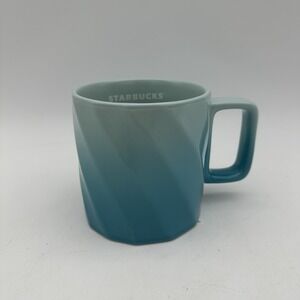 Starbucks 2020 Turquoise Ombré Twisted Swirl 14oz‎ Mug